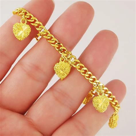 gold chain bracelets for ladies